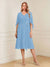 A-Line/Princess V-Neck Half Sleeves Knee-Length Mother of the Bride Dresses with Ruffles & Ruched