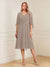 A-Line/Princess V-Neck Half Sleeves Knee-Length Mother of the Bride Dresses with Ruffles & Ruched