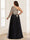 A-Line/Princess One-Shoulder Long Sleeves Floor-Length Plus Size Mother of the Bride Dresses with Lace & Split Side