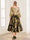 A-Line/Princess V-Neck 3/4 Sleeves Tea-Length Mother of the Bride Dresses with Ruched