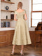 A-Line/Princess V-Neck Short Sleeves Tea-Length Mother of the Bride Dresses with Applique & Bowknot
