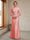 Sheath/Column Crew Neck 3/4 Sleeves Mother of the Bride Dresses with Beading & Sash