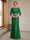 Sheath/Column Crew Neck 3/4 Sleeves Mother of the Bride Dresses with Beading & Sash
