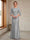Sheath/Column Crew Neck 3/4 Sleeves Mother of the Bride Dresses with Beading & Sash