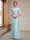 Sheath/Column Crew Neck 3/4 Sleeves Mother of the Bride Dresses with Beading & Sash