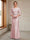 Sheath/Column Crew Neck 3/4 Sleeves Mother of the Bride Dresses with Beading & Sash