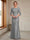 Sheath/Column Crew Neck 3/4 Sleeves Mother of the Bride Dresses with Beading & Sash