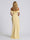 Sheath/Column Off-the-Shoulder Scarf Wrap Floor-Length Bridesmaid Dresses with Pleats & Split Side