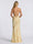 Sheath/Column Spaghetti Straps Floor-Length Bridesmaid Dresses with Applique