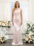 Trumpet/Mermaid One-Shoulder Asymmetrical Floor-Length Bridesmaid Dresses with Pleats