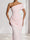 Trumpet/Mermaid One-Shoulder Short Sleeves Floor-Length Bridesmaid Dresses with Pleats