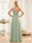 Sheath/Column One-Shoulder Floor-Length Bridesmaid Dresses with Ruched & Split Side