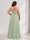 Sheath/Column One-Shoulder Floor-Length Plus Size Bridesmaid Dresses with Ruched & Split Side