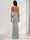 Sheath/Column Strapless Sleeveless Floor-Length Bridesmaid Dresses with floral
