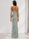 Sheath/Column Strapless Sleeveless Floor-Length Bridesmaid Dresses with floral