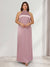 Sheath/Column Halter Sleeveless Ankle-Length Plus Size Bridesmaid Dresses with Ruched