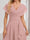 A-Line/Princess V-Neck Short Sleeves Knee-Length Bridesmaid Dresses with Ruffles