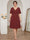 A-Line/Princess V-Neck Short Sleeves Knee-Length Plus Size Bridesmaid Dresses with Ruffles