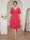A-Line/Princess V-Neck Short Sleeves Knee-Length Plus Size Bridesmaid Dresses with Ruffles