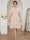 A-Line/Princess V-Neck Short Sleeves Knee-Length Plus Size Bridesmaid Dresses with Ruffles