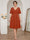 A-Line/Princess V-Neck Short Sleeves Knee-Length Plus Size Bridesmaid Dresses with Ruffles
