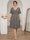A-Line/Princess V-Neck Short Sleeves Knee-Length Plus Size Bridesmaid Dresses with Ruffles