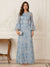 A-Line/Princess Scoop Long Sleeves Floor-Length Mother of the Bride Dresses with Embroidery