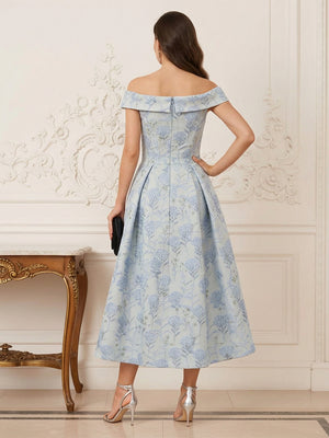 A-Line/Princess Off-the-Shoulder Sleeveless Ankle Length Mother of the Bride Dresses with Pleats