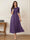 A-Line/Princess Illusion Neck Half Sleeves Tea-Length Mother of the Bride Dresses with Applique & Sash