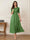 A-Line/Princess Illusion Neck Half Sleeves Tea-Length Mother of the Bride Dresses with Applique & Sash