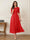 A-Line/Princess Illusion Neck Half Sleeves Tea-Length Mother of the Bride Dresses with Applique & Sash