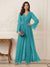Jumpsuits V Neck Long Sleeves Floor Length Mother of the Bride Dresses with Beading