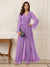 Jumpsuits V Neck Long Sleeves Floor Length Mother of the Bride Dresses with Beading