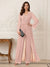 Jumpsuits V Neck Long Sleeves Floor Length Mother of the Bride Dresses with Beading