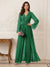 Jumpsuits V Neck Long Sleeves Floor Length Mother of the Bride Dresses with Beading