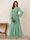 Jumpsuits V Neck Long Sleeves Floor Length Mother of the Bride Dresses with Beading
