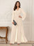 Jumpsuits V Neck Long Sleeves Floor Length Mother of the Bride Dresses with Beading