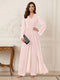 Jumpsuits V Neck Long Sleeves Floor Length Mother of the Bride Dresses with Beading
