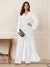 Jumpsuits V Neck Long Sleeves Floor Length Mother of the Bride Dresses with Beading