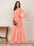 Jumpsuits V Neck Long Sleeves Floor Length Mother of the Bride Dresses with Beading