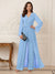 Jumpsuits V Neck Long Sleeves Floor Length Mother of the Bride Dresses with Beading
