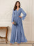 Jumpsuits V Neck Long Sleeves Floor Length Mother of the Bride Dresses with Beading
