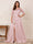 A-Line/Princess Scoop 3/4 Sleeves Floor-Length Mother of the Bride Dresses with Split Side & Applique