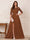 A-Line/Princess Scoop 3/4 Sleeves Floor-Length Mother of the Bride Dresses with Split Side & Applique