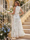 A-Line/Princess Halter Sleeveless Floor-Length Bridesmaid Dresses with Ruched & Bowknot