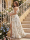 A-Line/Princess One Shoulder Sleeveless Floor-Length Bridesmaid Dresses with Ruched & Split Side