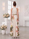 A-Line/Princess Halter Sleeveless Ankle-Length Bridesmaid Dresses with Bowknot