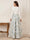 A-Line/Princess V-Neck 3/4 Sleeves Ankle-Length Mother of the Bride Dresses with Bowknot & Ruched
