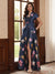 A-Line/Princess Short Sleeves V Neck Floor-Length Mother of the Bride Dresses with Pocket & Split Side