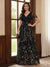 A-Line/Princess V-Neck Short Sleeves Floor-Length Mother of the Bride Dresses with Appliques